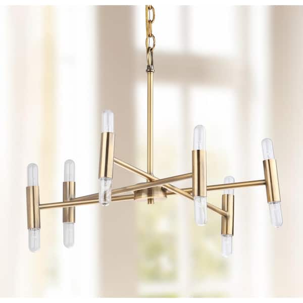 Gale 12-Light Gold Sputnik Chandelier Lighting