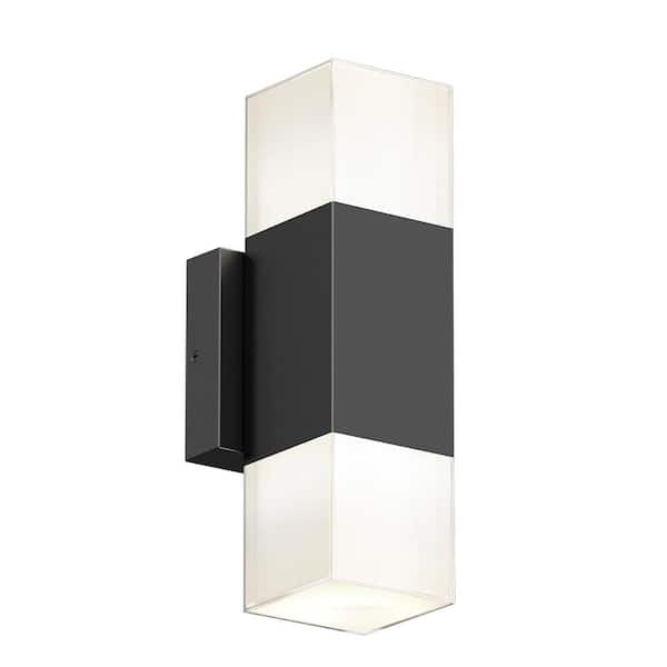 Artika Lenox Black Modern 3 CCT Integrated LED Exterior Hardwired