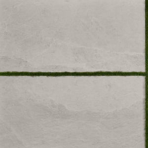 LithoTech 23.62 in. x 47.24 in. x 0.78 in. Chalk White Matte Porcelain Floor Paver Tile (7.74 sq. ft./Each)