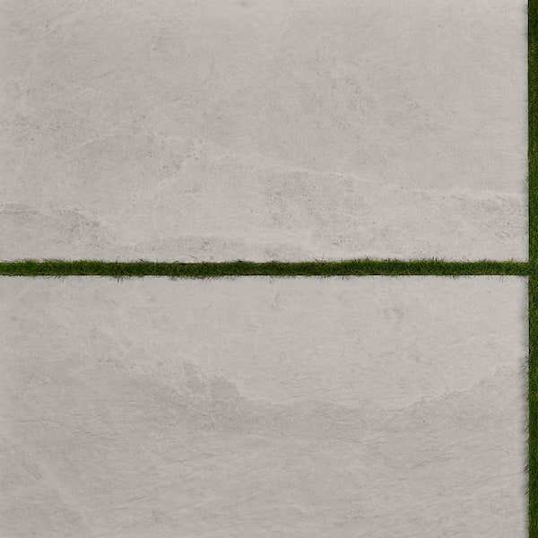Ivy Hill Tile LithoTech 23.62 in. x 47.24 in. x 0.78 in. Chalk White Matte Porcelain Floor Paver Tile (7.74 sq. ft./Each)