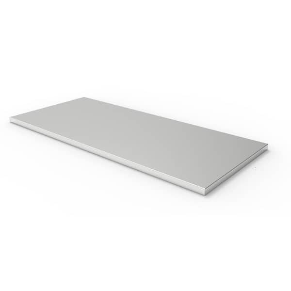 NewAge Products Performance Plus Series 56 in. W x 1.25 in. H x 24 in. D Stainless Steel Worktop