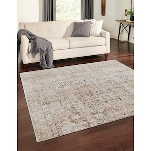 Chateau Quincy Beige 7' 0 x 7' 0 Square Rug