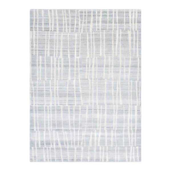 Solo Rugs Chevelle Contemporary Modern Alabaster 5 ft. x 8 ft