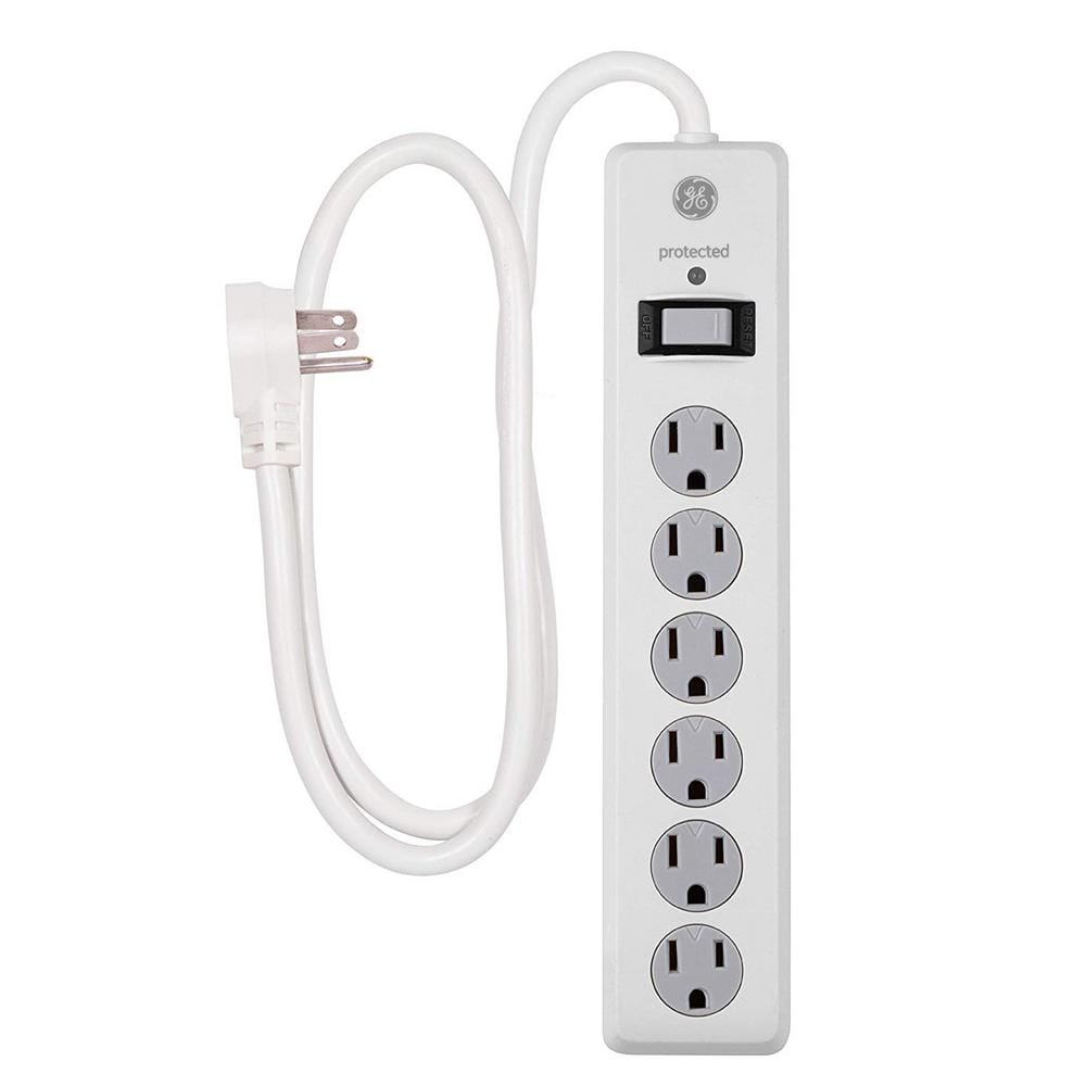Sleek Socket Ultra-Thin Child Proofing Electrical Outlet Cover with 3  Outlet Power Strip and Protective Cord Cover Kit, 8-Foot, Universal Size 8  ft