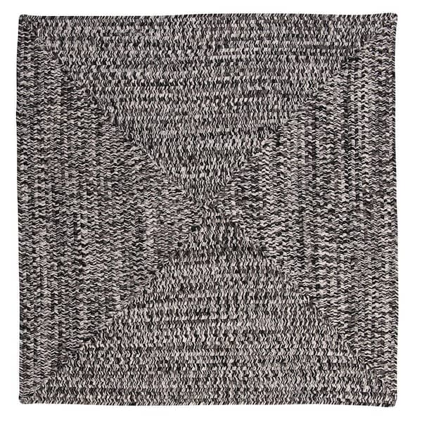Home Decorators Collection Marilyn Tweed Zebra 4 ft. x 4 ft. Square Braided Rug