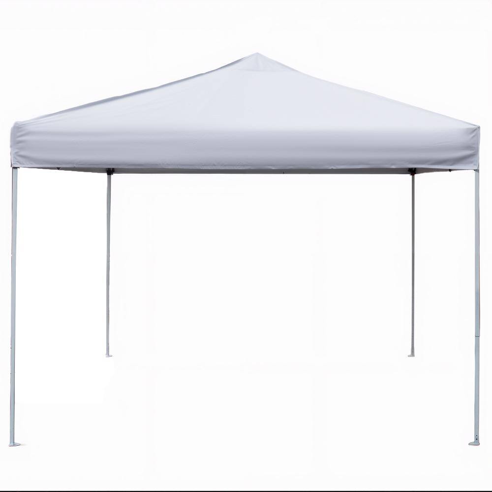 10 ft. x 10 ft. Pop-Up Tent in White with Sandbags & Stakes & Ropes & Storage Bag(Adjustable Heights 5.8-6.4 ft.) price history on PriceWatchPro