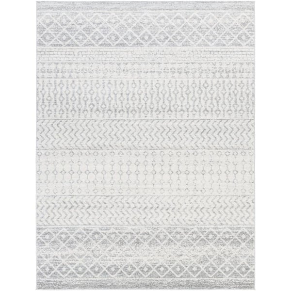 Livabliss Laurine Gray 8 ft. x 10 ft. Trellis Area Rug