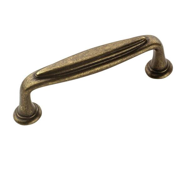 Amerock Mulholland 3 in. (76 mm) Center-to-Center Rustic Brass Drawer Pull