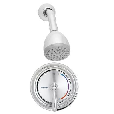 Sentinel Mark II Regency 1-Handle 1-Spray Shower Faucet with Pressure Balance Valve in Polished Chrome (Valve Included)