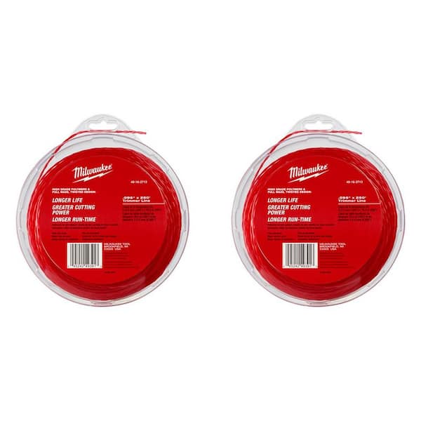 Milwaukee 0.095 in. x 250 ft. Trimmer Line (2-Pack)