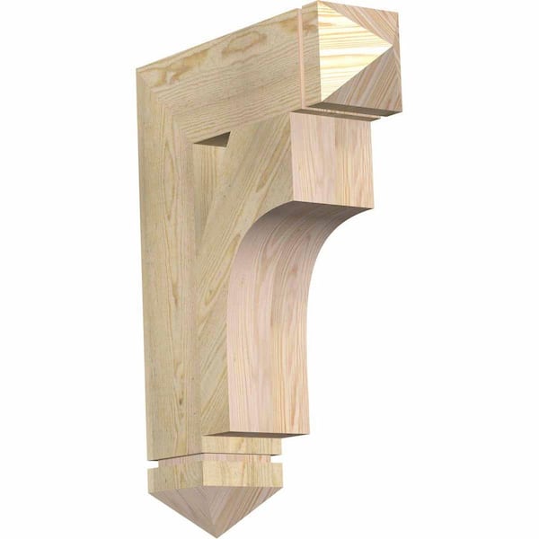 Ekena Millwork 6 in. x 30 in. x 22 in. Douglas Fir Westlake Arts and Crafts Rough Sawn Bracket