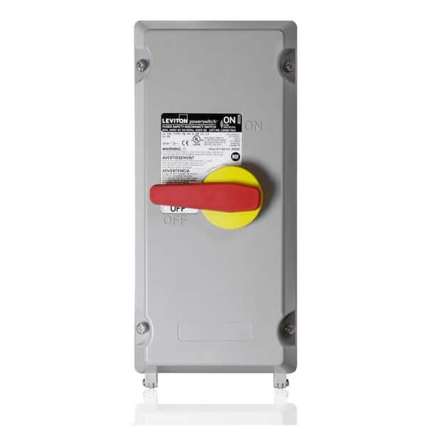 60 Amp 600-Volt Non-Metallic Fused Powerswitch Safety Disconnect Switch LDS60-FAX