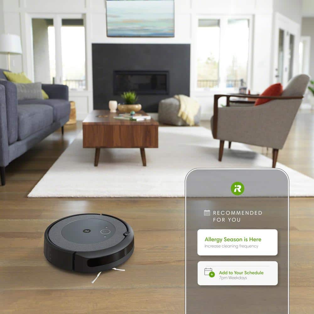 Roomba i3 EVO (3150) Robot Vacuum - Now Clean by Room with Smart Mapping, Ideal for Pet Hair, Carpet and Hard Floor