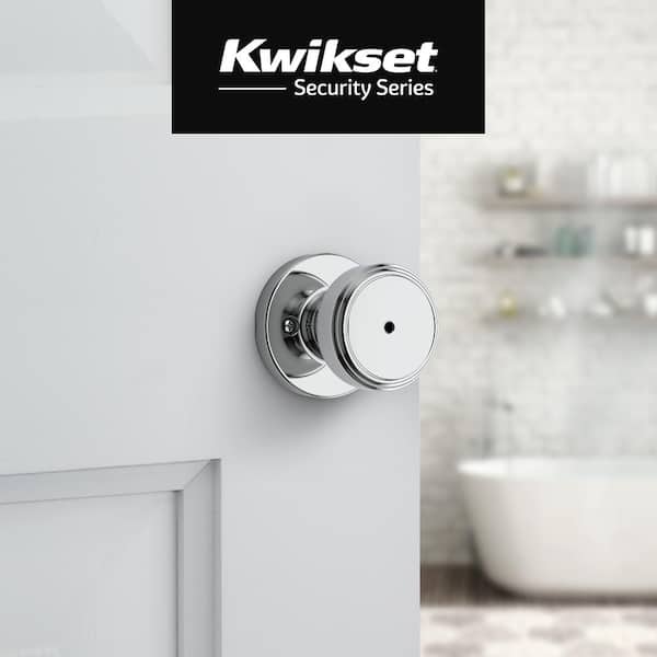 Maven Polished Chrome Round Bed/Bath Door Knob
