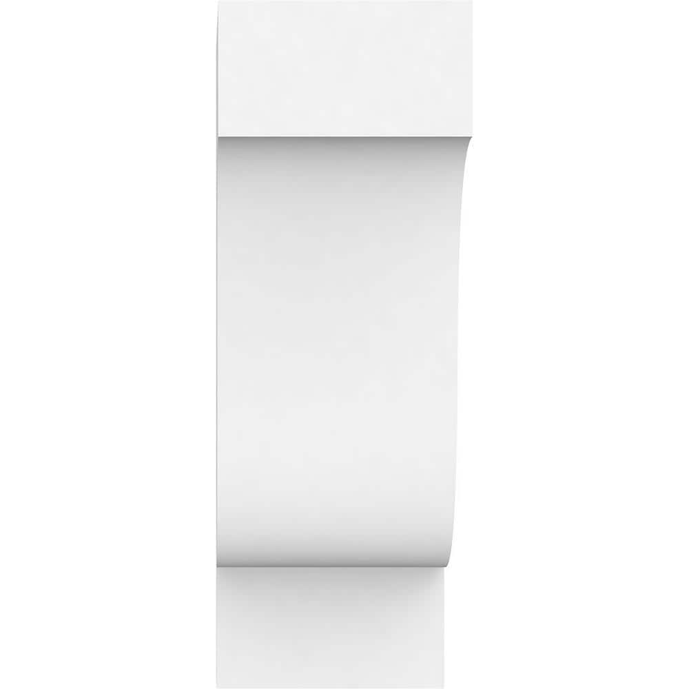 10-Inch White PVC Standard Newport Corbel