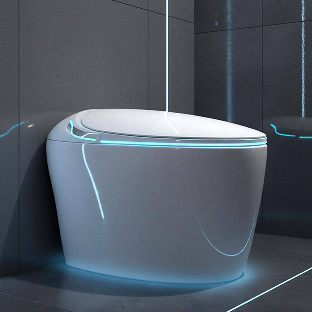 1.28 GPF Elongated Smart Bidet Toilet in White with Tank, Heated Seat, Auto Open/Close, Automatic Flush, Warm Air Dryer price history on PriceWatchPro