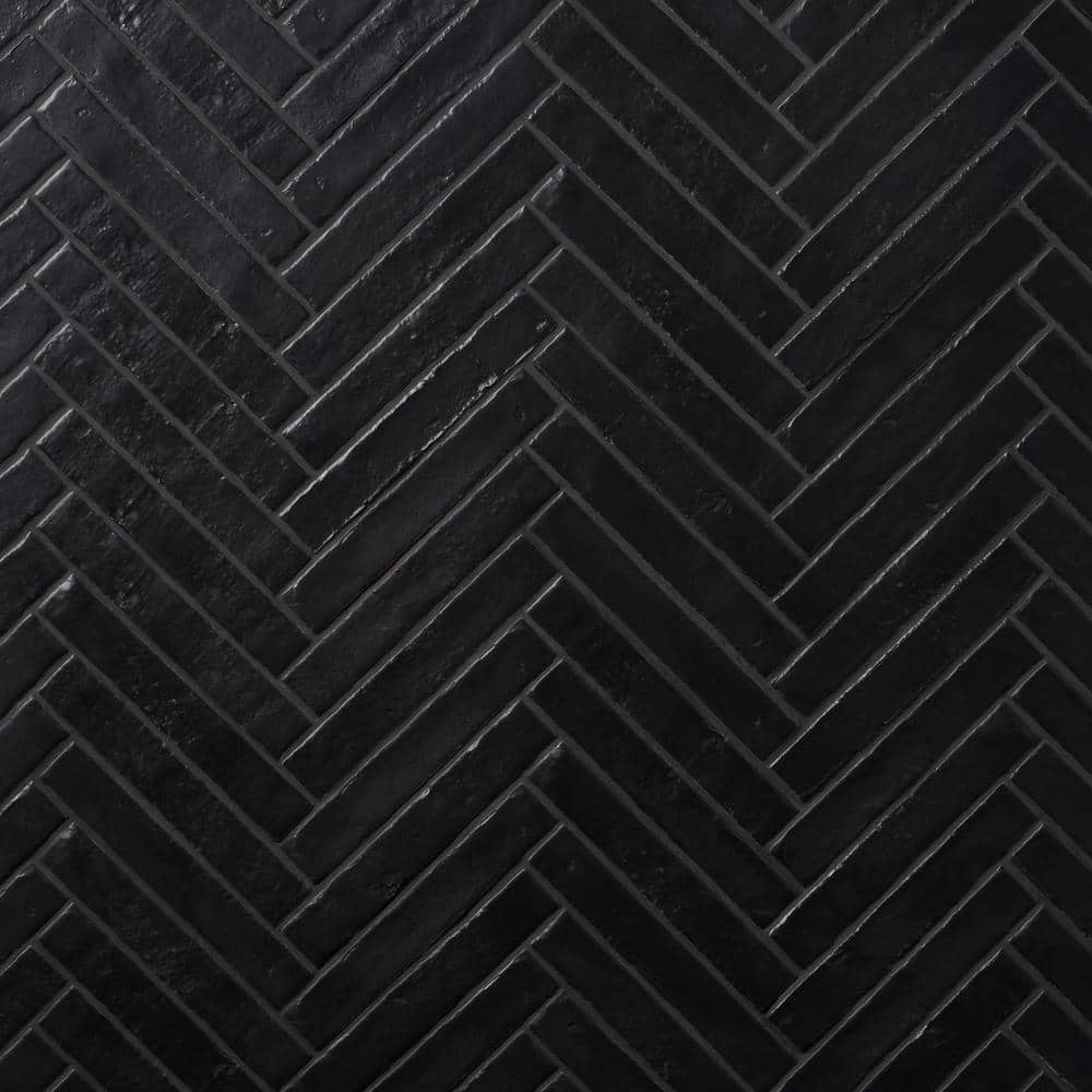 Ivy Hill Tile Virtuo Matte Black 1.45 in. x 9.21 in