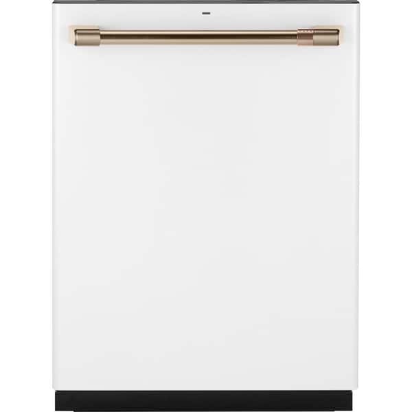 Cafe 24 in. Fingerprint Resistant Matte White Top Control Built-In Tall Tub Dishwasher 120-Volt with 3rd Rack and 45 dBA