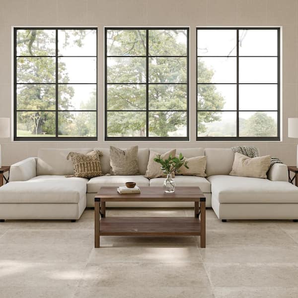 Poetry Stone Rectangle 24 in. x 48 in. Matte Porcelain Field Tile in Beige (15.49 sq. ft./Case)
