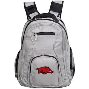 NCAA Arkansas Razorbacks 19 in. Gray Laptop Backpack