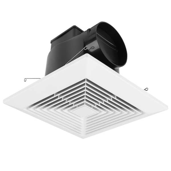 Ultra Quiet Bathroom Ceiling Exhaust Fan 110 CFM 1.0 Sones Low Energy Ventilation for Home 9.1x9.1 Housing