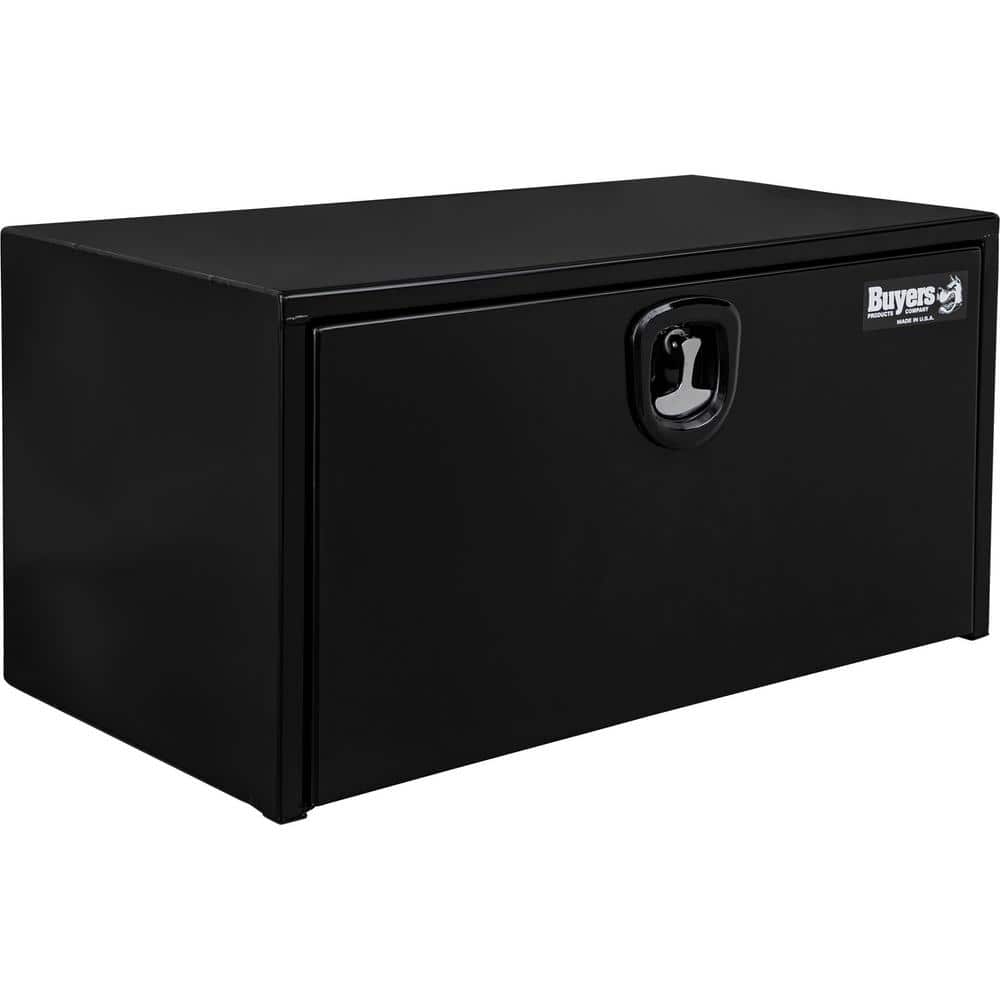 Buyers Products Company 18 in. x 18 in. x 30 in. Gloss Black Steel  Underbody Truck Tool Box 1732303 - The Home Depot