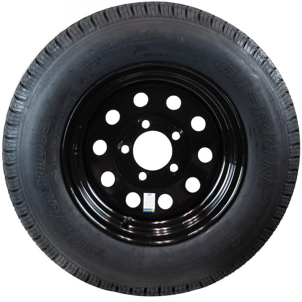 Hi-Run Bias Trailer Tire Assembly, ST175/80D13 6PR ON 13X4.5 5LUG