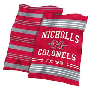 Nicholls State Colorblock Plush Polyester Blanket