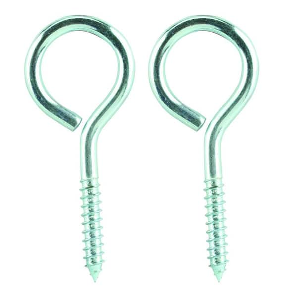 Set of 63 screw hooks (size 1, white)