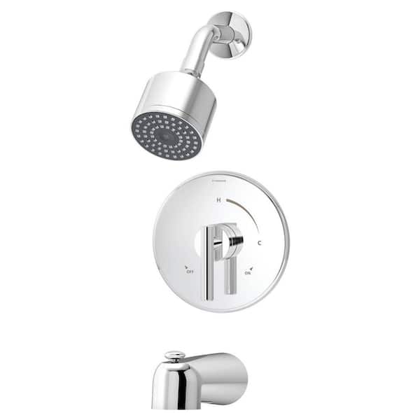 Symmons Dia 1-Handle 1-Spray Tub and Shower Faucet In Chrome (Valve not Included)