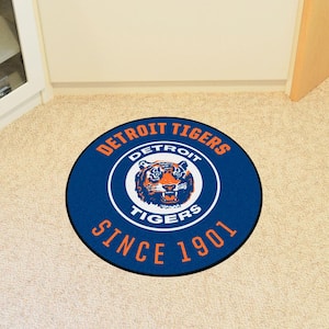 Detroit Tigers Blue 2 ft. x 2 ft. Round Area Rug
