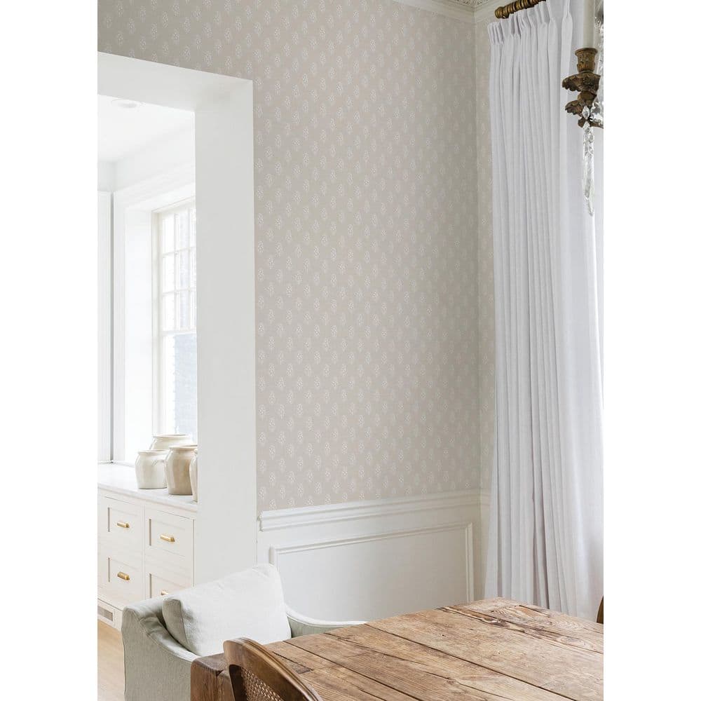 Safia Sand Brown Peel and Stick Wallpaper Sample price history on PriceWatchPro