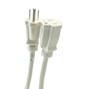 8 ft. 16/3 Outdoor Extension Cord in White