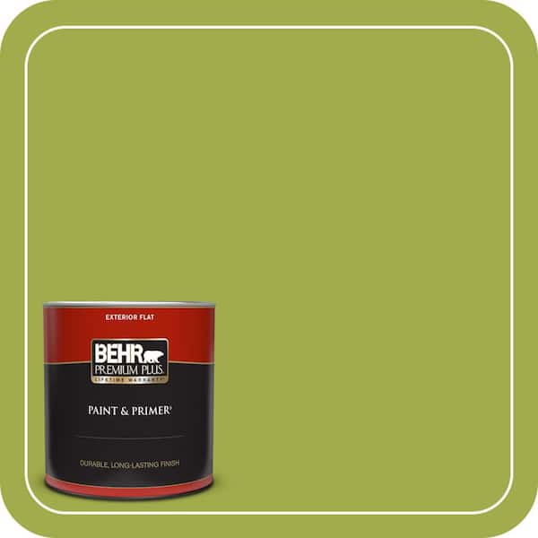 BEHR PREMIUM PLUS 1 qt. #PPU10-05 Intoxication Flat Exterior Paint & Primer