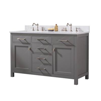 54 Inch Vanities - Double Sink - Bathroom Vanities - Bath - The Home Depot