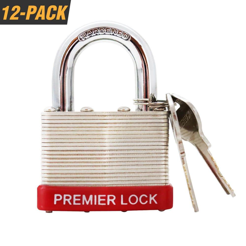 Premier Lock 1-1/2 Laminated Padlocks Fully Black Jacketed LAP02J