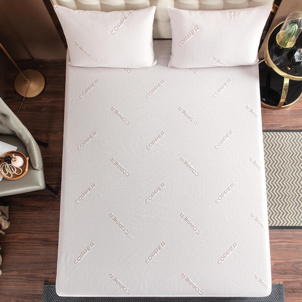 Copper Infused King Waterproof Mattress Pad