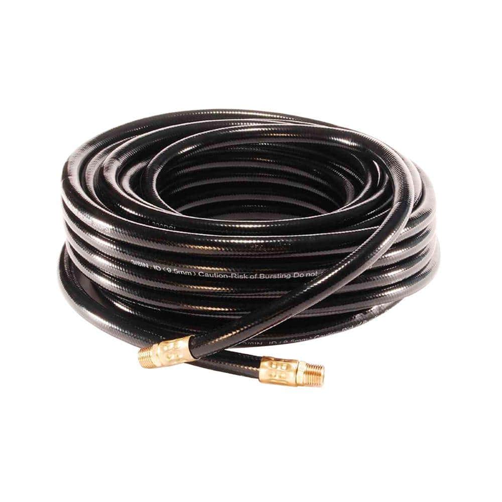 Primefit 300 PSI 3/8 in. x 50 ft. Air Hose for 1/4 in. NPT Male Ends  PVC380503 - The Home Depot