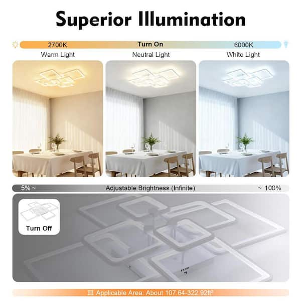 Oval Shape Led Ceiling Light Remote Control With Color Changing - Buy