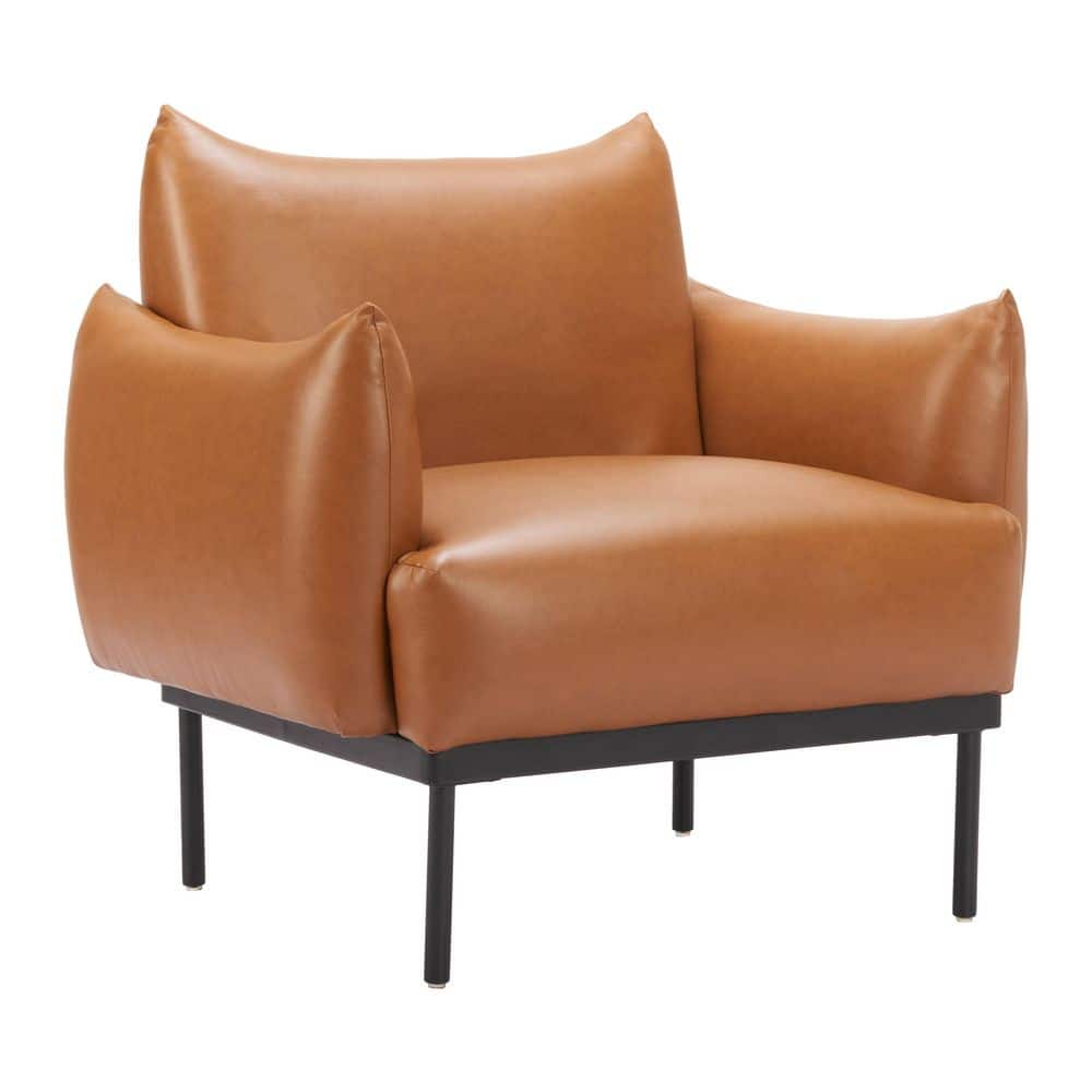 ZUO Sekil Brown Accent Chair 110475 - The Home Depot