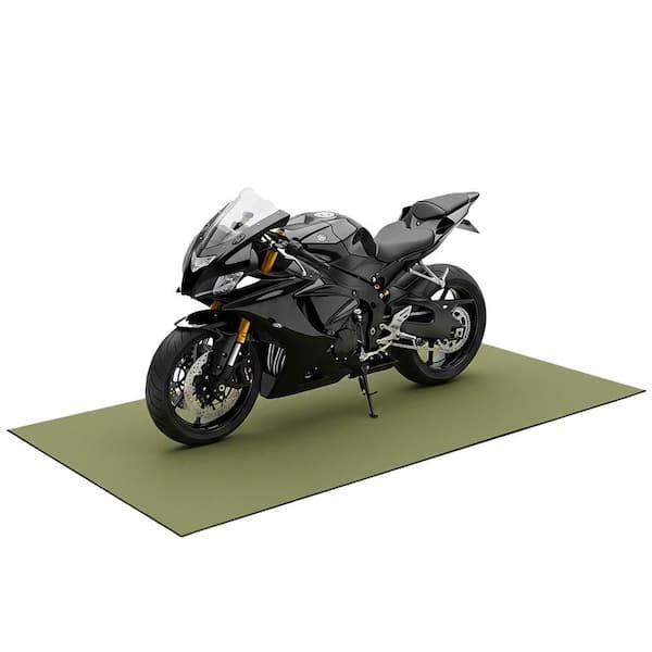 Rubber-Cal TFS-122 Motorcycle Mat - Light Brown - 48 in. W x 72 in