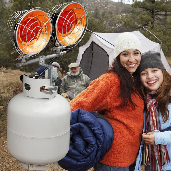Avenger Infrared Tank Top Propane Heater - Dual Burner, 30,000 BTU