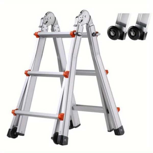 9. 5ft. Stretch. Aluminum Multi-Function Folding Stretch. Reach. 330 lbs. No ANSI Ladder. Multi-Position