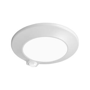 RSDS-M 4 in. White Selectable LED Flush Mount Downlight with Integrated PIR Motion Sensor