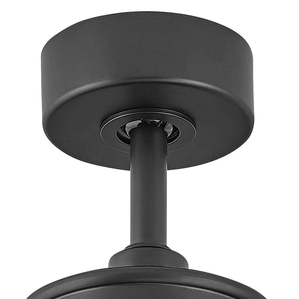 Matte Black 24-Inch Steel Ceiling Fan Downrod