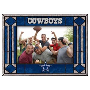 NFL - 4 in. X 6 in. Gloss Multi Color Horizontal Art Glass Picture Frame - Cowboys