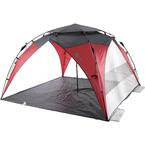 SKONYON 10 Ft. X 10 Ft. Portable Beach Canopy Tent Shelter With Sand ...