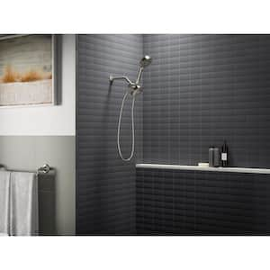 Awaken G110 3-Spray Patterns 2.5 GPM 4. 3125 in. Wall Mount Fixed Shower Head in Vibrant Brushed Nickel