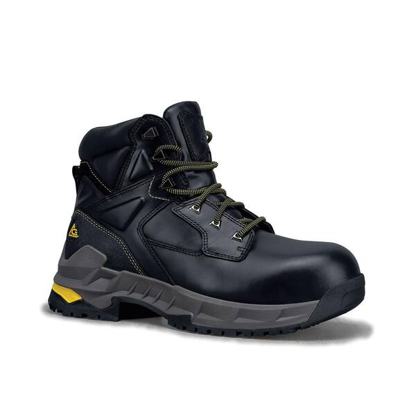 Ace Burren CT Mens Black Wide Composite Toe Work Boots 76747W Size‎ 14 Mens black boots composite Safety Toe Work | Mercari main image 4