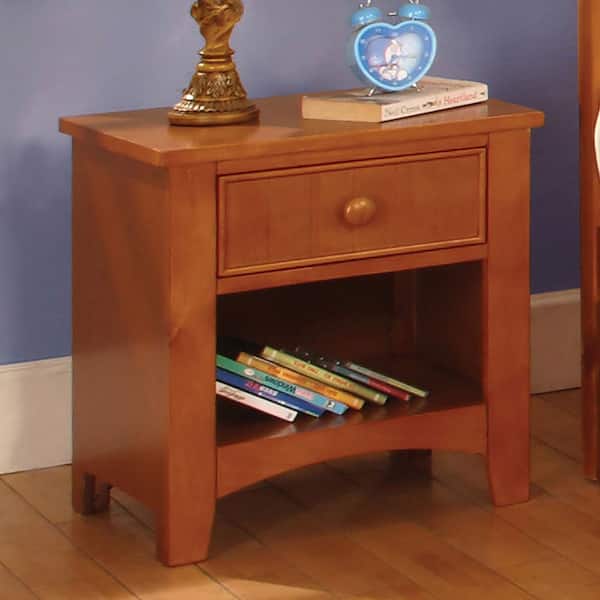 Onmus Oak Transitional Style Nightstand